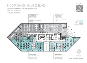 1400 Fashion Island Blvd, San Mateo, CA for lease Floor Plan- Image 1 of 1