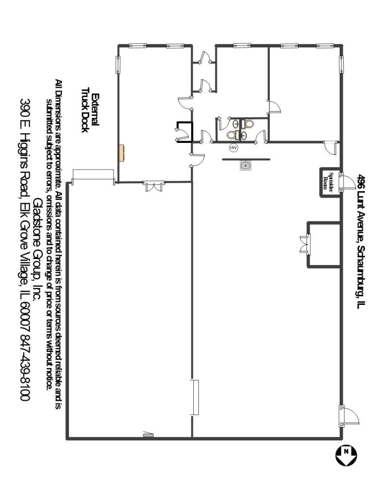 492-496 Lunt Ave, Schaumburg, IL for lease Floor Plan- Image 1 of 1