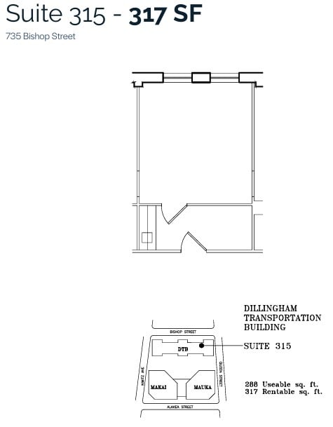 733 Bishop St, Honolulu, HI for lease Floor Plan- Image 1 of 1