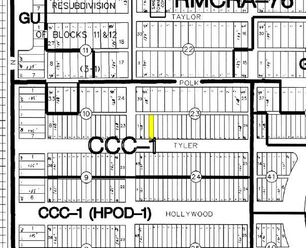 1943 Tyler St Hollywood FL 33020 - 1943 Tyler St Hollywood FL Plat Map 3 Large