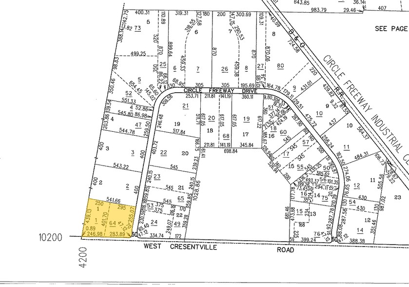 500-518 W Crescentville Rd, Cincinnati, OH for sale - Plat Map - Image 1 of 1