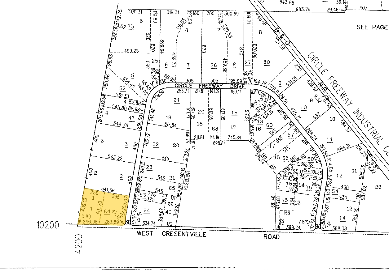 500-518 W Crescentville Rd, Cincinnati, OH for sale Plat Map- Image 1 of 1