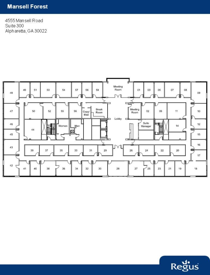 4555 Mansell Rd, Alpharetta, GA for lease Floor Plan- Image 1 of 1