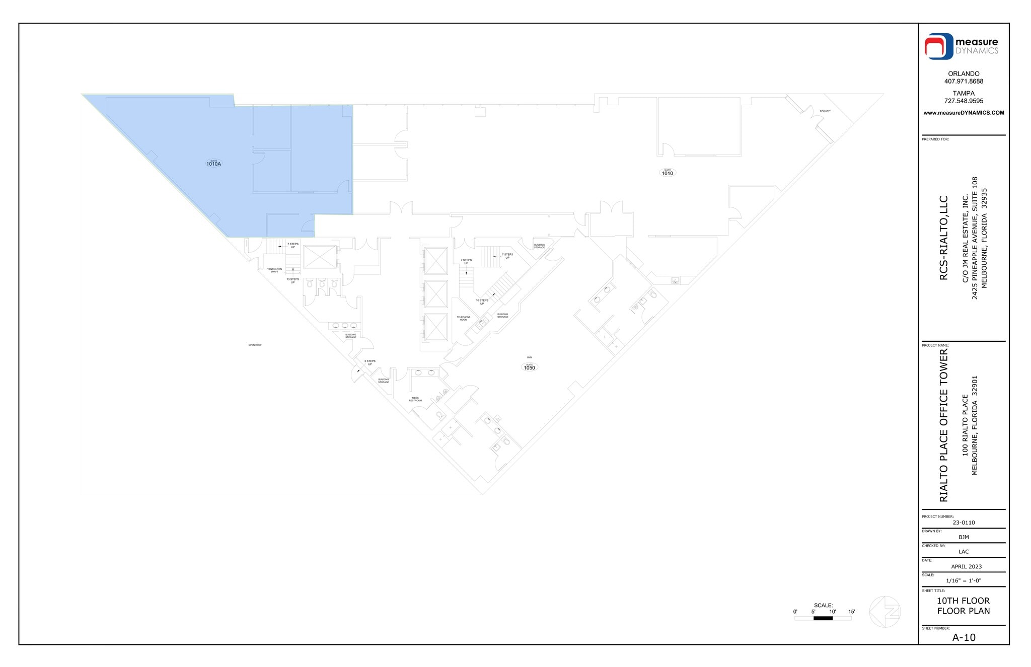 100 Rialto Pl, Melbourne, FL for lease Site Plan- Image 1 of 1