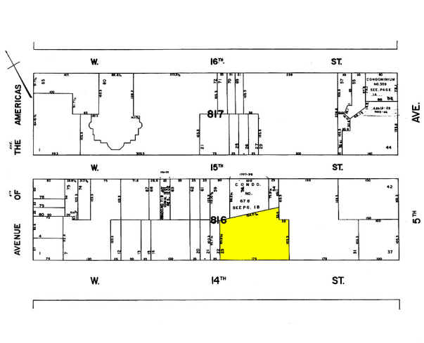 25 W 14th St, New York, NY for lease - Plat Map - Image 2 of 6