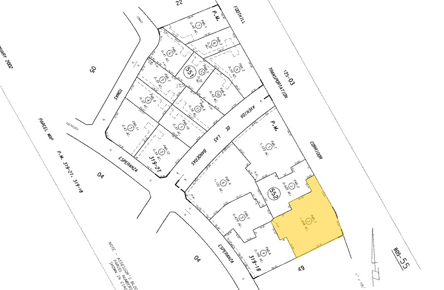 30412 Esperanza, Rancho Santa Margarita, CA for lease - Plat Map - Image 3 of 4