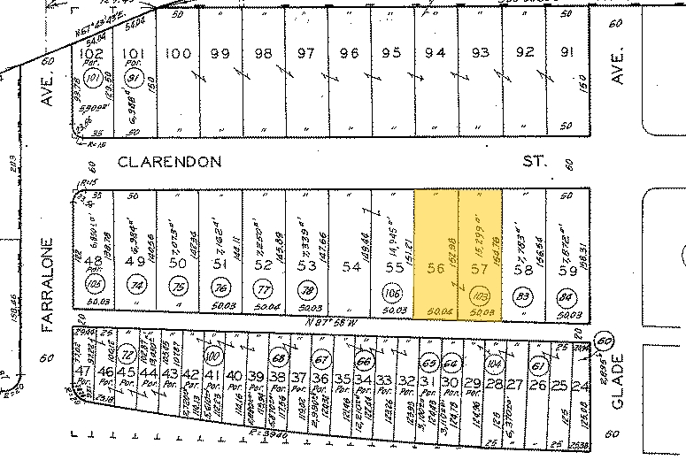 22110 Clarendon St, Woodland Hills, CA for lease - Plat Map - Image 3 of 10