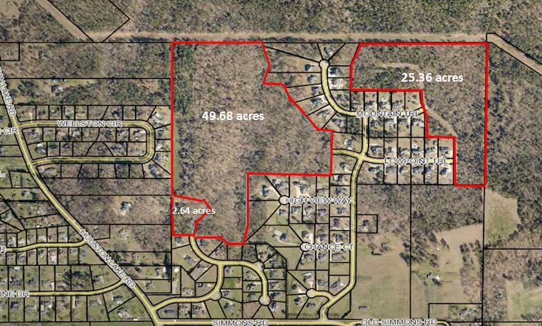 Simmons Road Overlook Subdivision, Warner Robins, GA for sale Aerial- Image 1 of 1