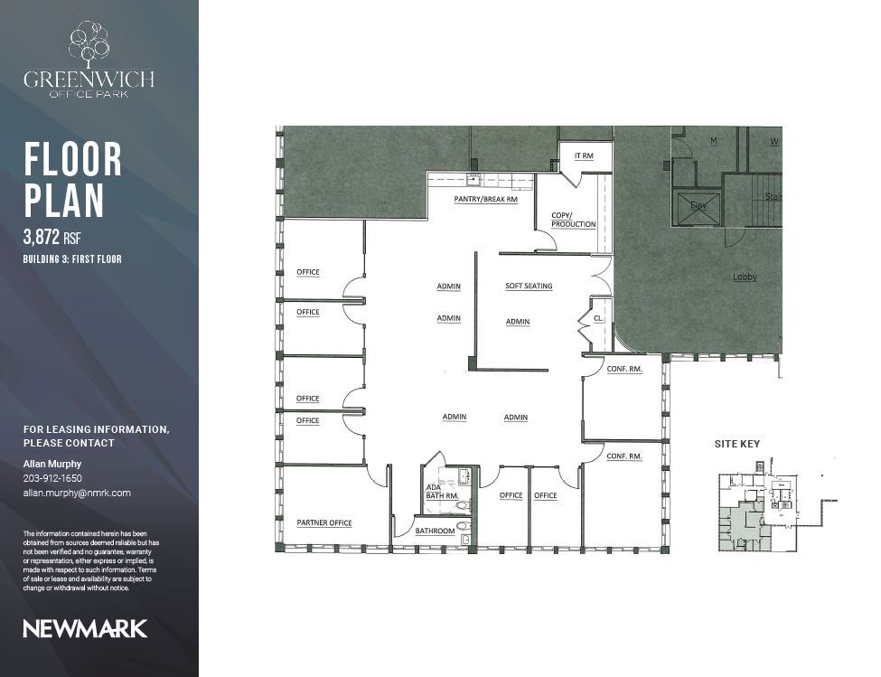 3 Greenwich Office Park, Greenwich, CT for lease Floor Plan- Image 1 of 7