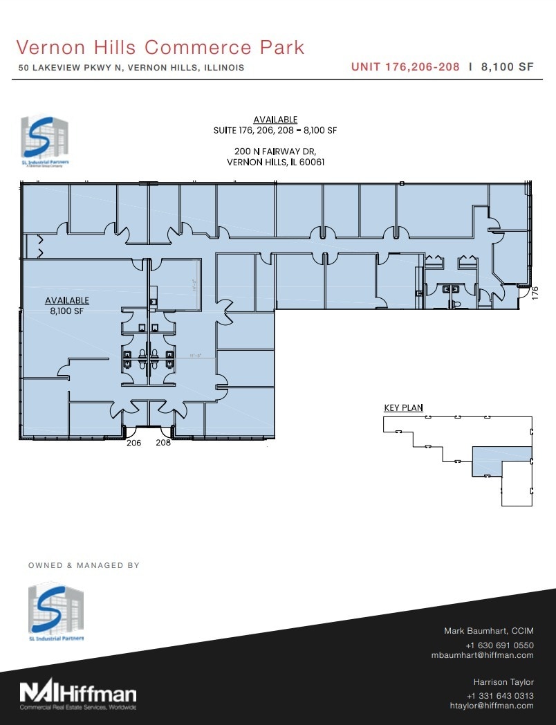 100 N Fairway Dr, Vernon Hills, IL for lease Floor Plan- Image 1 of 3
