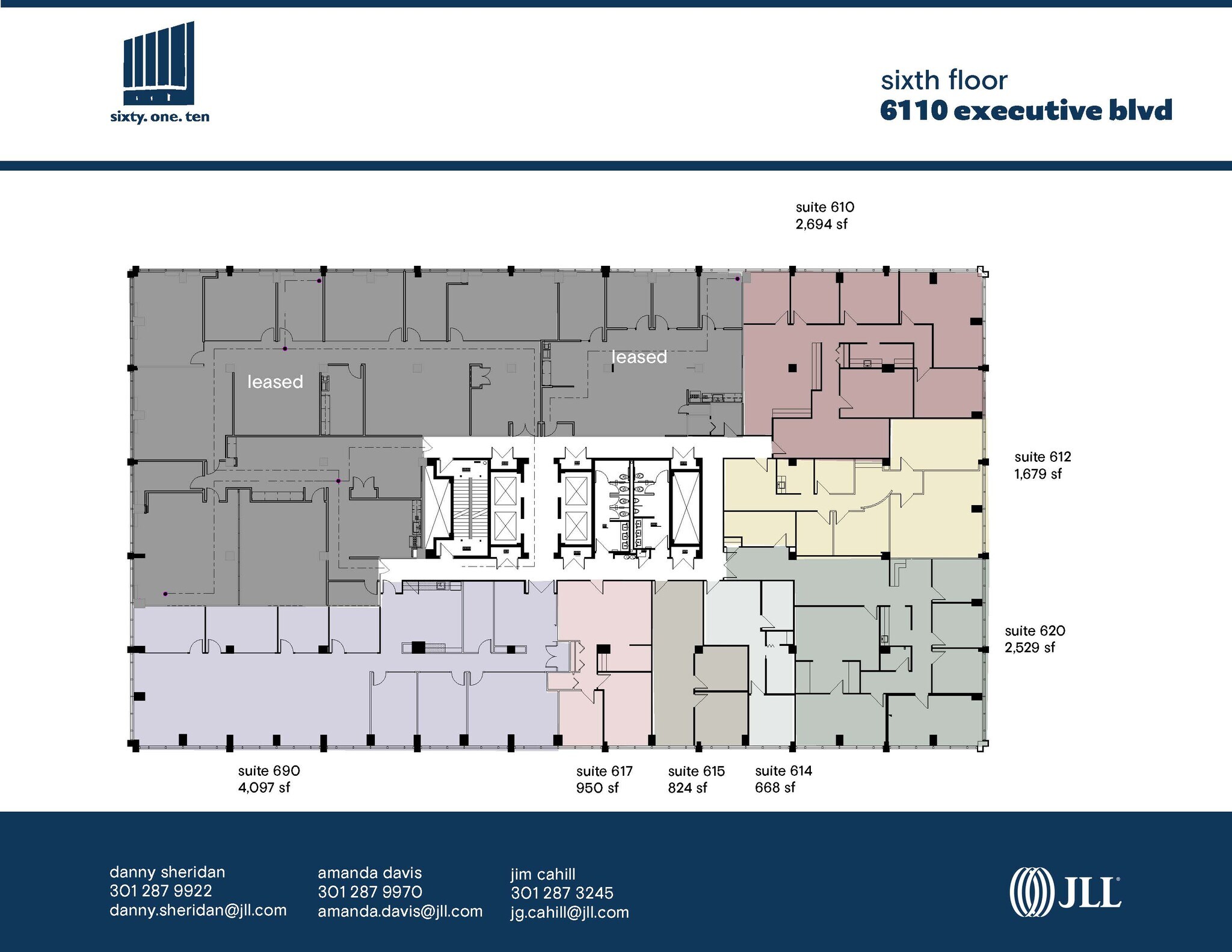6110 Executive Blvd, Rockville, MD for lease Floor Plan- Image 1 of 1