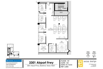 3301 Airport Fwy, Bedford, TX for lease Floor Plan- Image 1 of 2