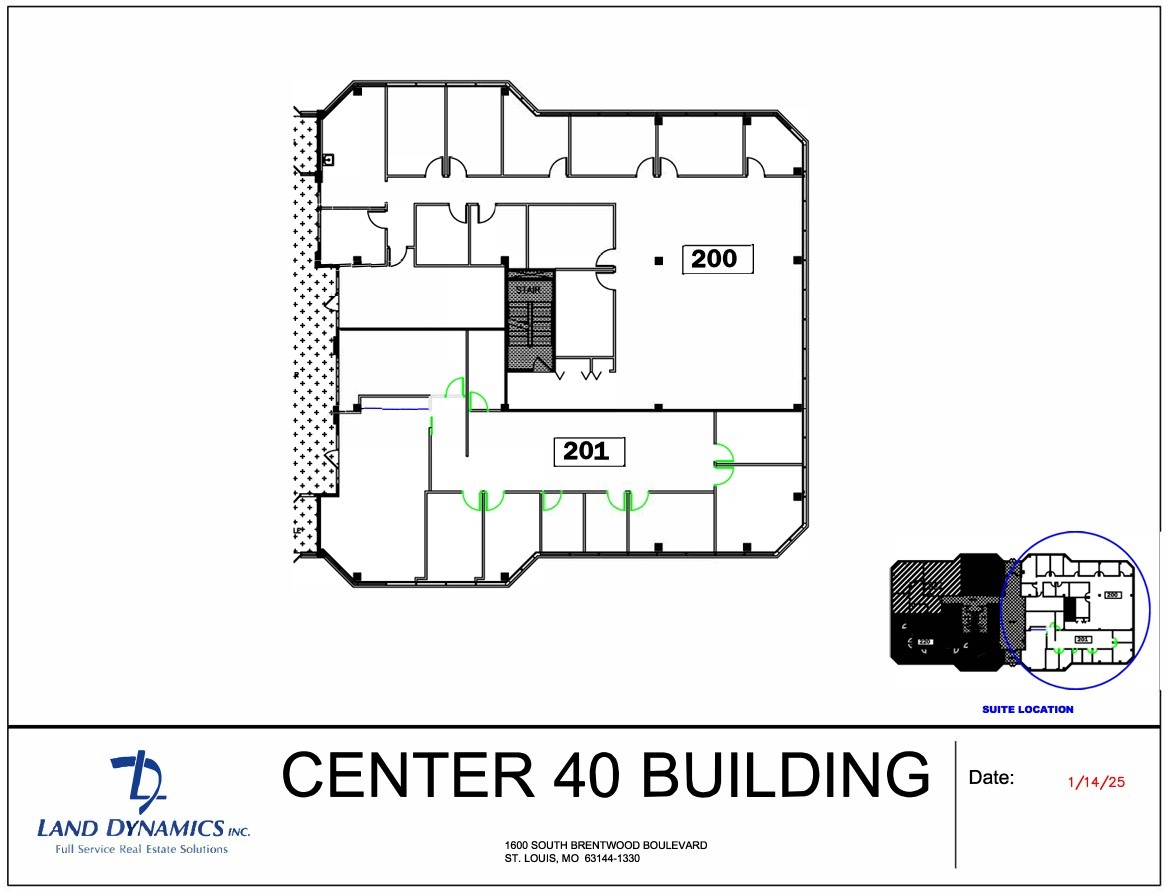 1600 S Brentwood Blvd, Brentwood, MO for lease Floor Plan- Image 1 of 1