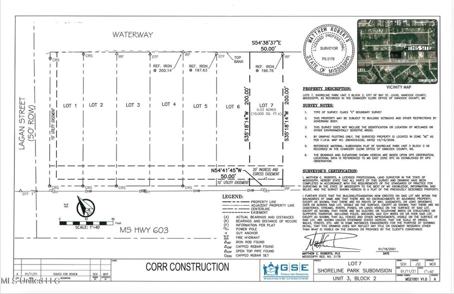 10802 Highway 603, Bay Saint Louis, MS for sale - Plat Map - Image 2 of 4