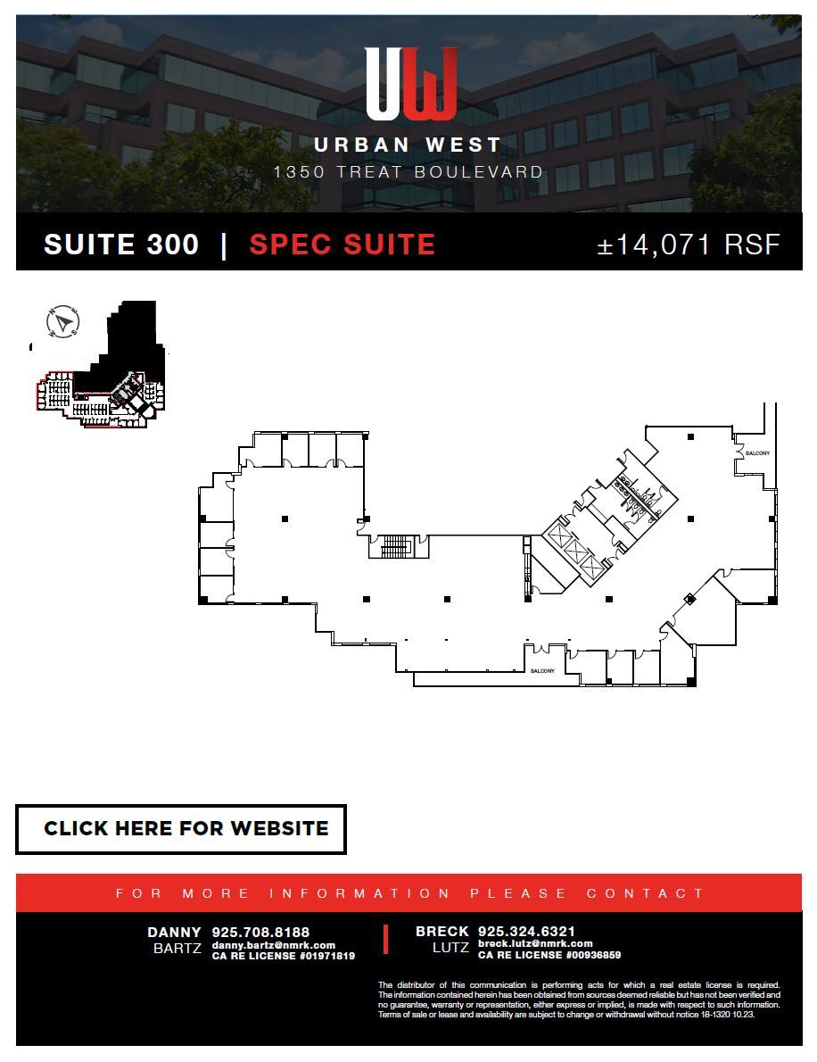 1350 Treat Blvd, Walnut Creek, CA for lease Floor Plan- Image 1 of 1