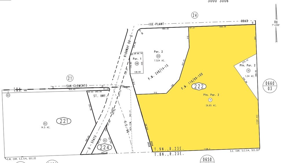 Ice Plant Rd, Needles, CA for sale - Plat Map - Image 2 of 2