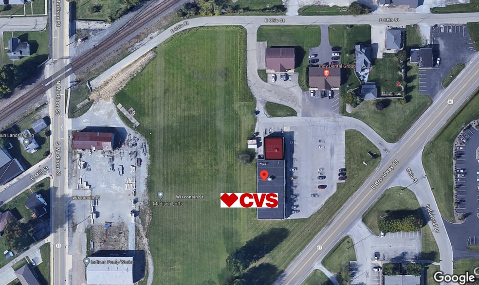 715 E Broadway St, Fortville, IN for lease - Aerial - Image 2 of 6