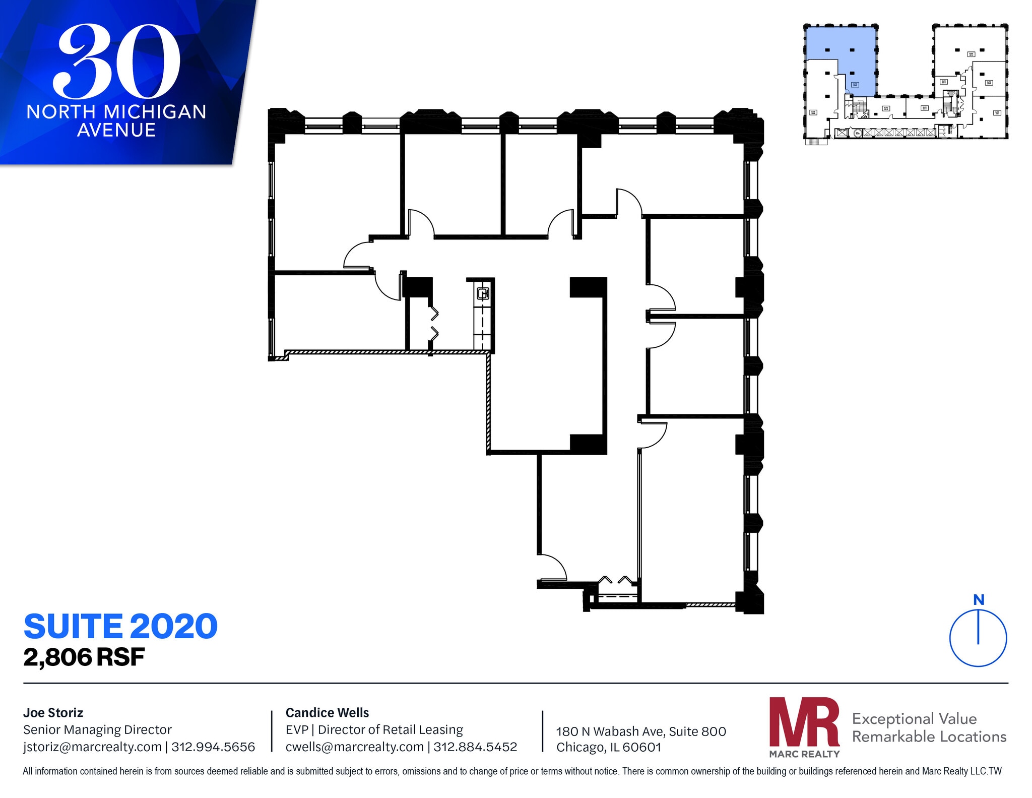30 N Michigan Ave, Chicago, IL for lease Floor Plan- Image 1 of 6