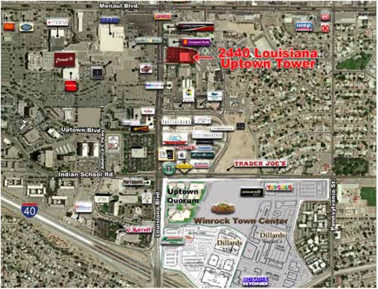 2440 Louisiana Blvd NE, Albuquerque, NM for lease - Aerial - Image 2 of 31