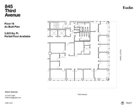 845 Third Ave, New York, NY for lease Floor Plan- Image 1 of 1