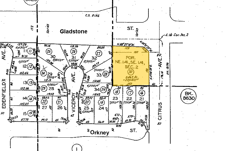 890 E Gladstone St, Azusa, CA for sale - Plat Map - Image 2 of 3