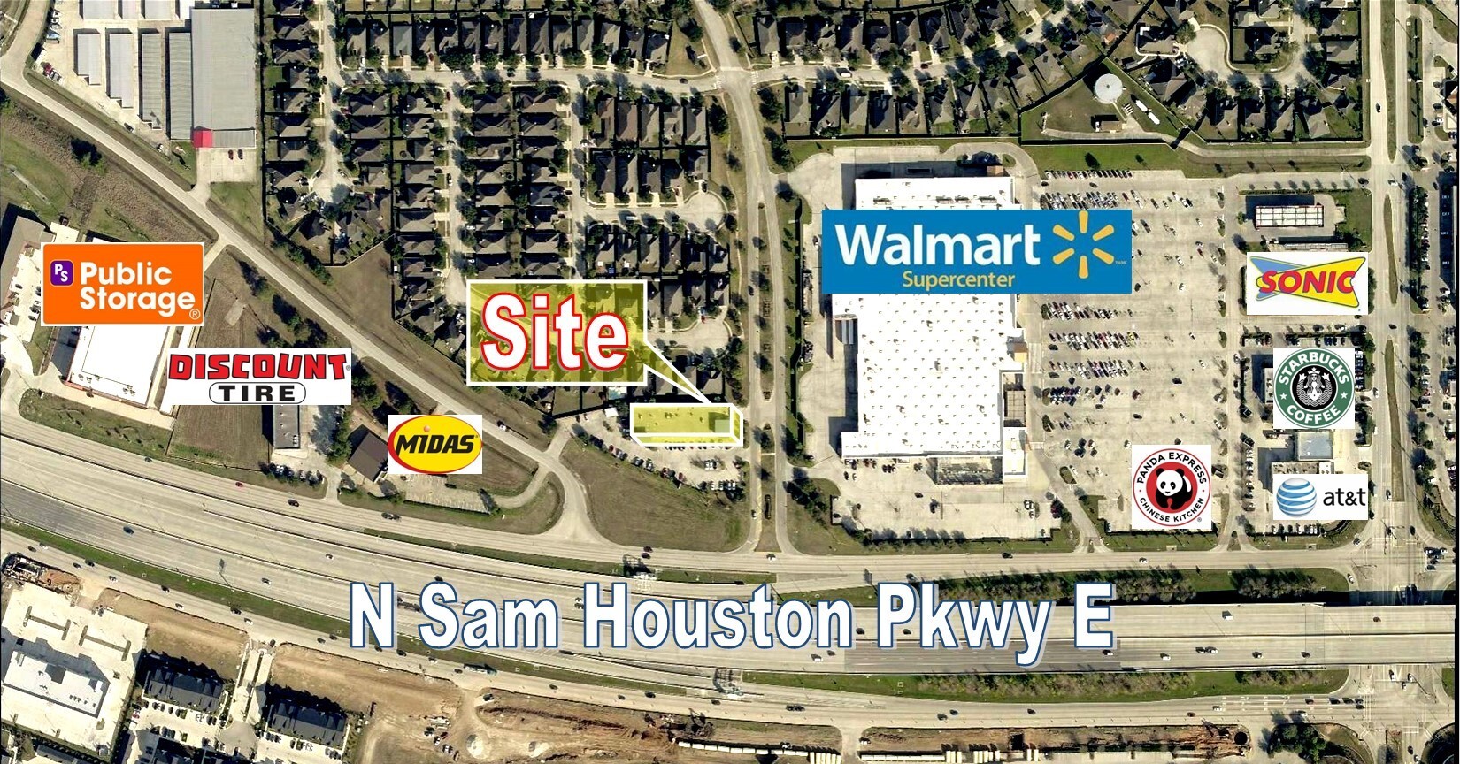 9025 N Sam Houston Pky E, Humble, TX for lease Aerial- Image 1 of 6