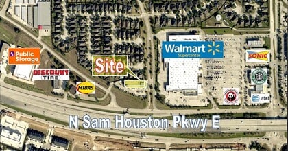 9025 N Sam Houston Pky E, Humble, TX - aerial  map view