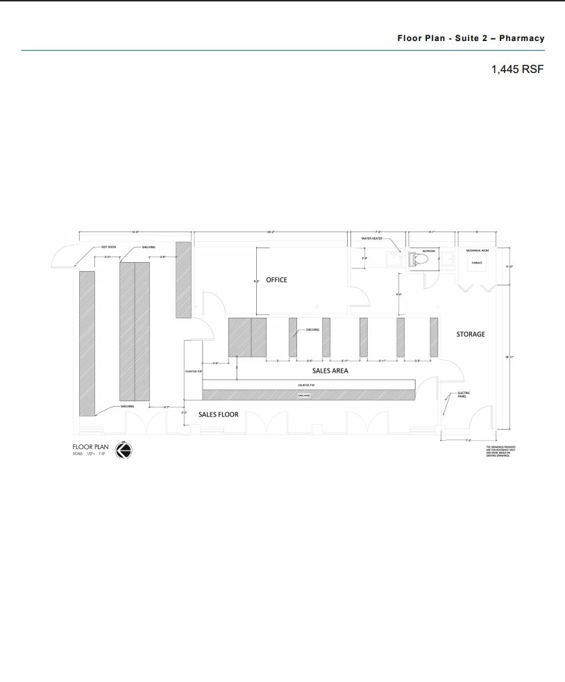22341 W Eight Mile Rd, Detroit, MI for lease Floor Plan- Image 1 of 2