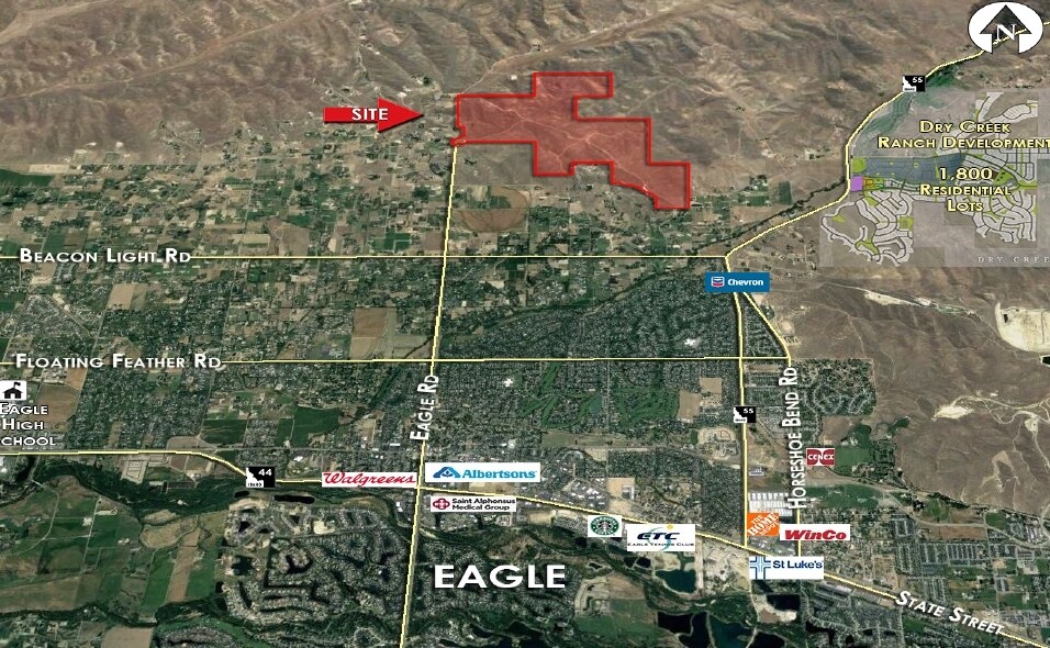 TBD Willlow Creek Rd, Eagle, ID for sale Aerial- Image 1 of 1