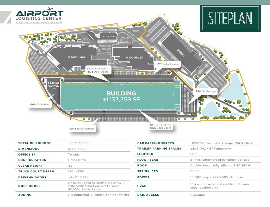 10 Industrial Hwy, Philadelphia, PA for lease Site Plan- Image 1 of 1