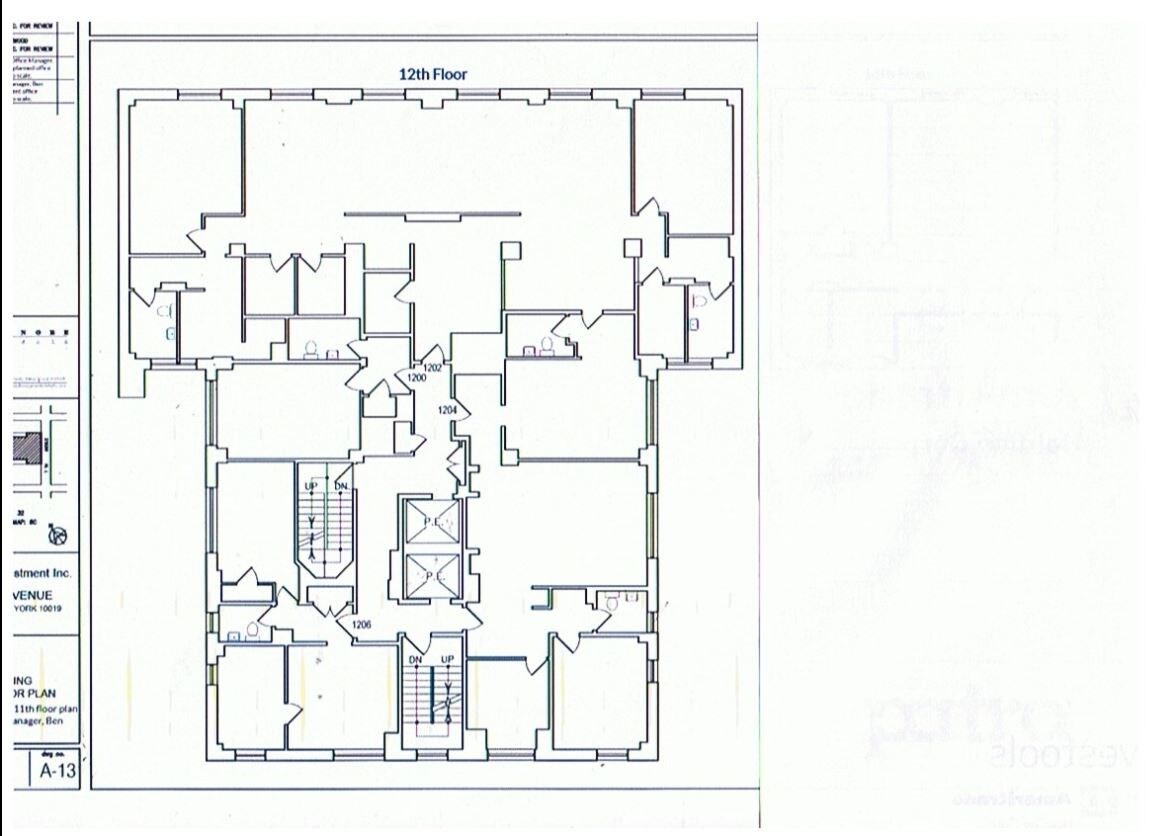 850 Seventh Ave, New York, NY for lease Floor Plan- Image 1 of 1