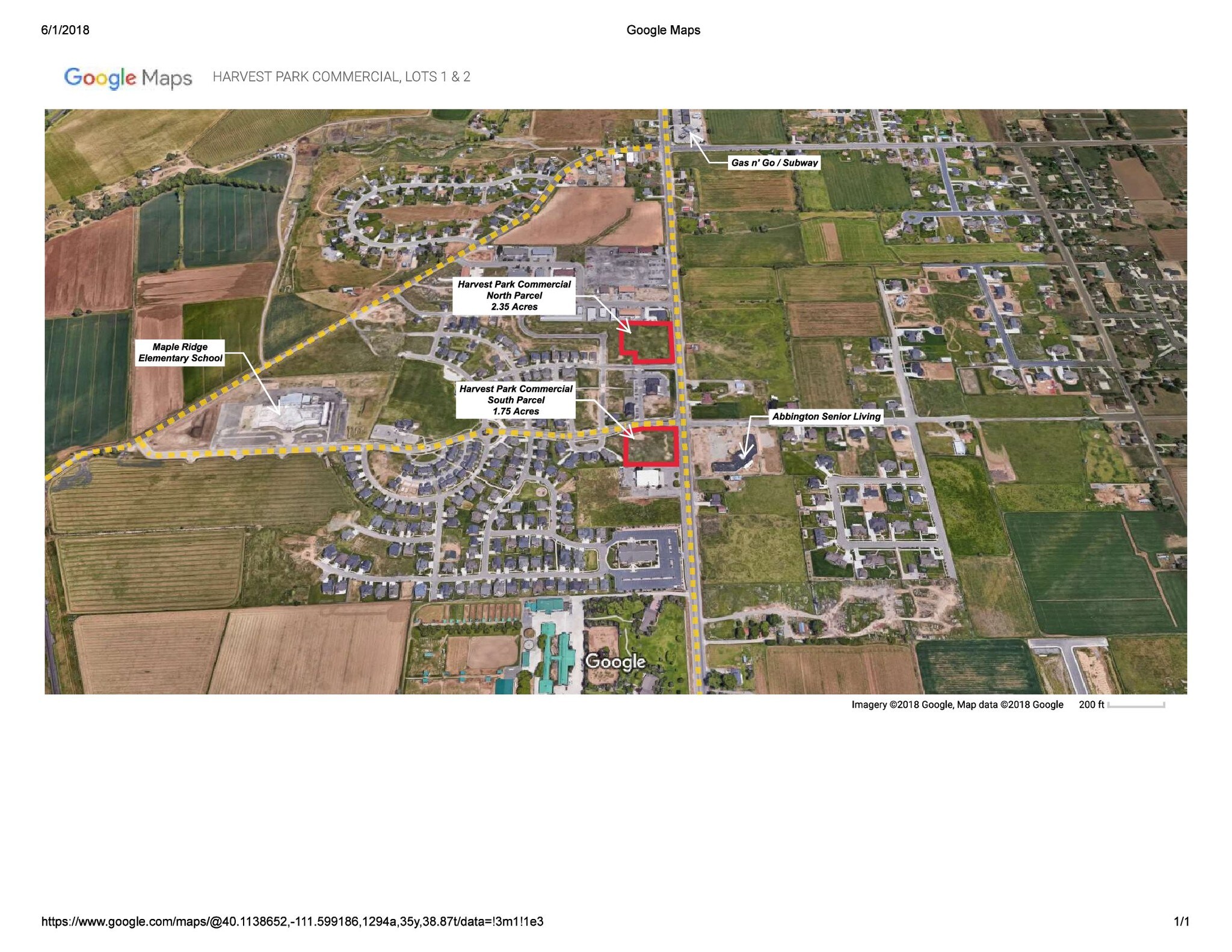 800 S 1600 W, Mapleton, UT for sale Aerial- Image 1 of 1