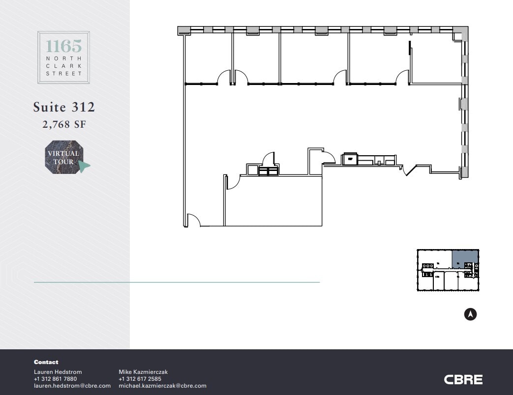 1165 N Clark St, Chicago, IL for lease Floor Plan- Image 1 of 1