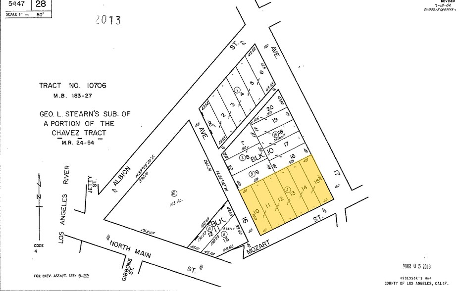 338-340A S Avenue 17, Los Angeles, CA for lease - Plat Map - Image 2 of 2