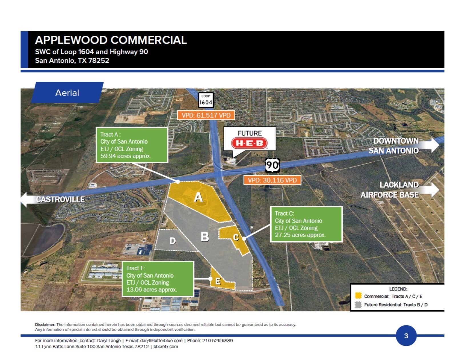 Loop 1604 & Highway 90, San Antonio, TX 78245 Investment / Sale