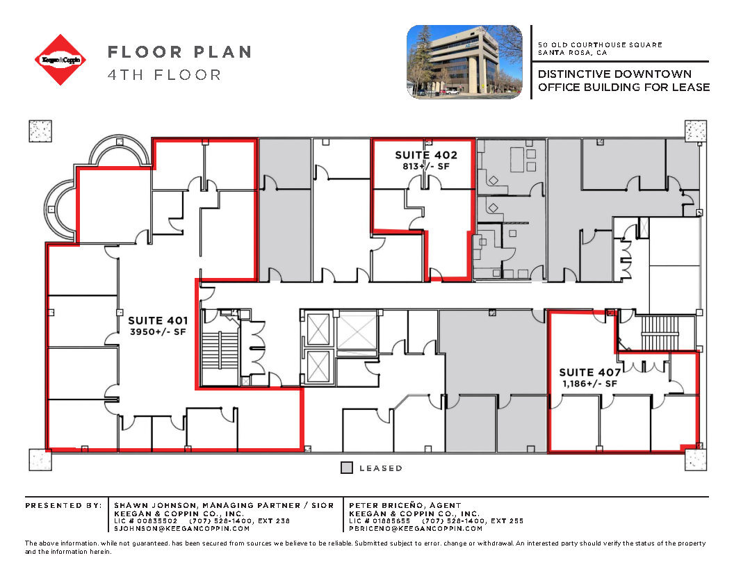 50 Old Courthouse Sq, Santa Rosa, CA for lease Floor Plan- Image 1 of 4