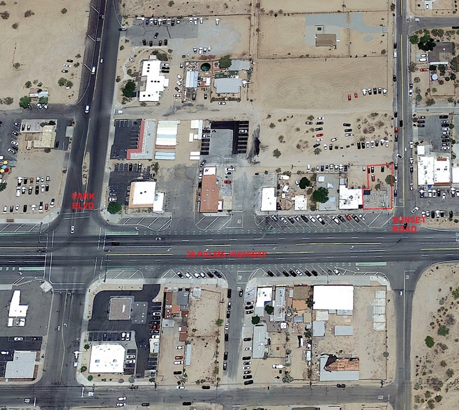 61705-61711 29 Palms Hwy, Joshua Tree, CA for sale - Aerial - Image 2 of 2