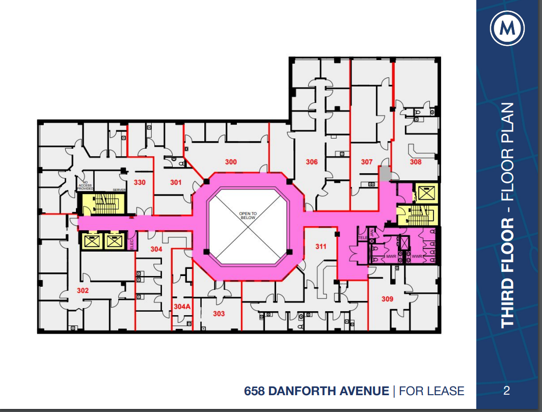658 Danforth Ave, Toronto, ON for lease Floor Plan- Image 1 of 1