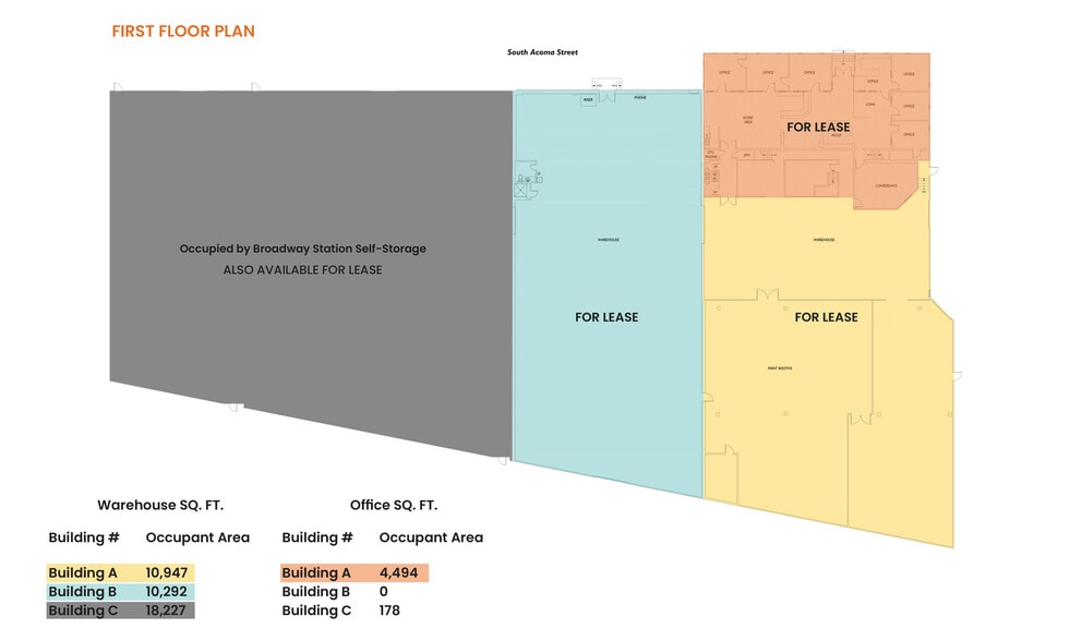 1475 S Acoma St, Denver, CO for lease - Floor Plan - Image 2 of 20