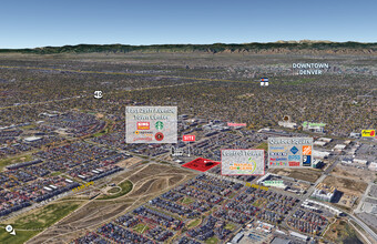 Central Park Blvd & MLK Jr Blvd, Denver, CO - aerial  map view