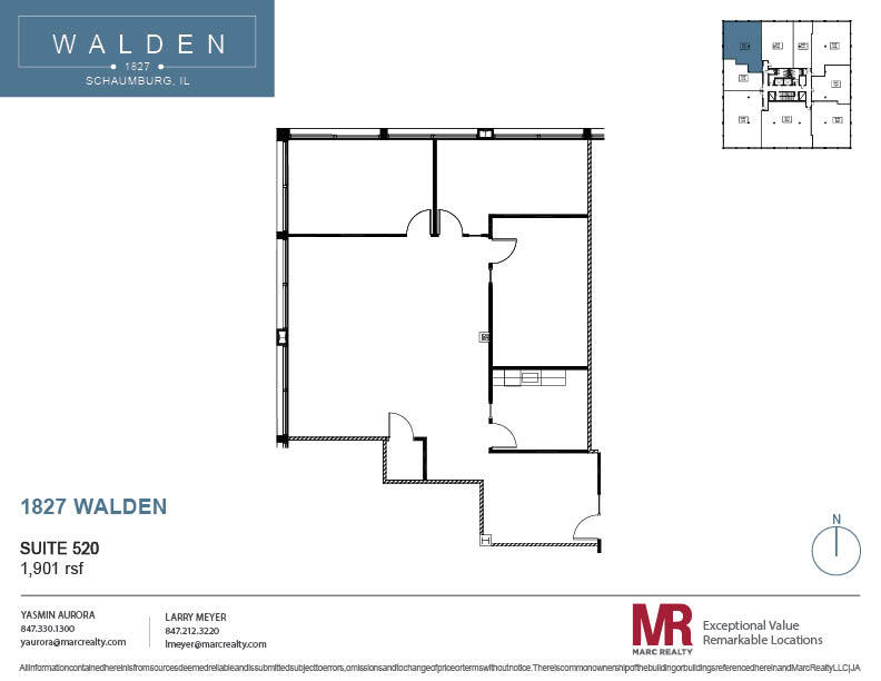 1827 Walden Office Sq, Schaumburg, IL for lease Floor Plan- Image 1 of 1