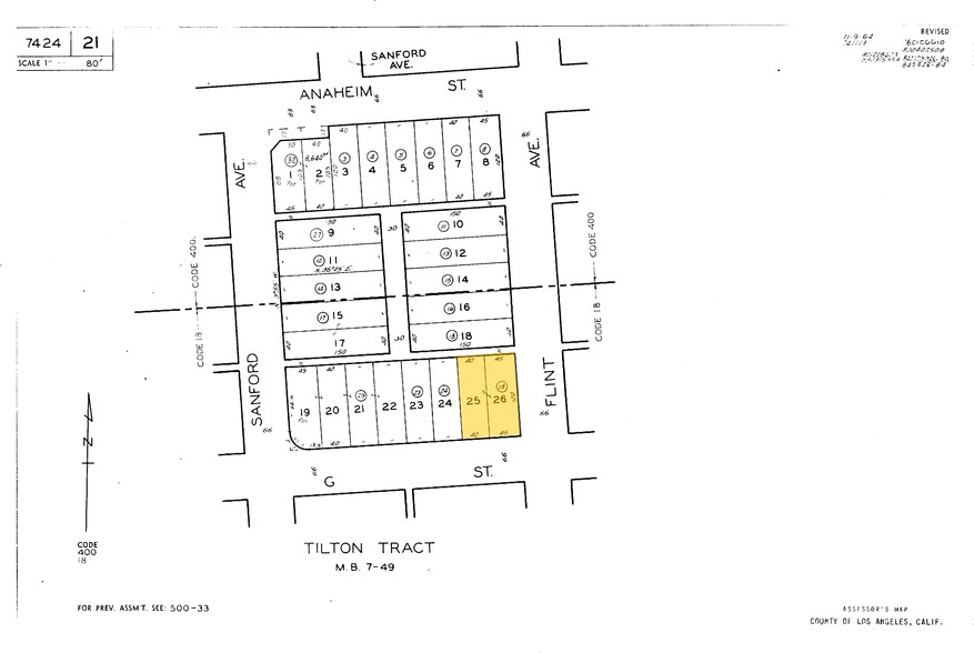 1027 E G St, Wilmington, CA for sale - Plat Map - Image 2 of 2