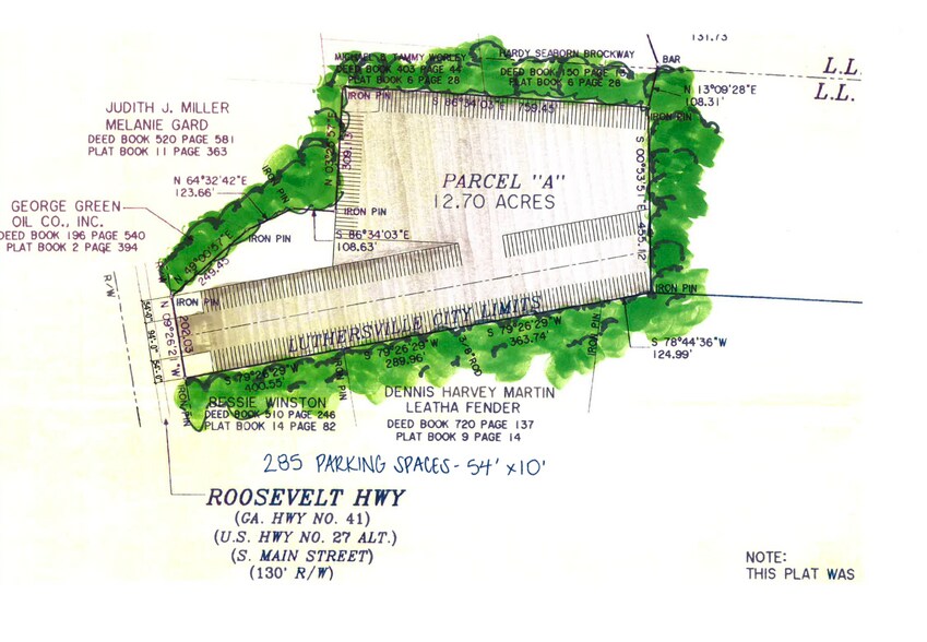 212 Main, Luthersville, GA 30251 285 Spot Tractor Trailer Parking Lot