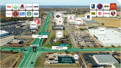 3601 Court St, Pekin, IL - Aerial  map view - Image1