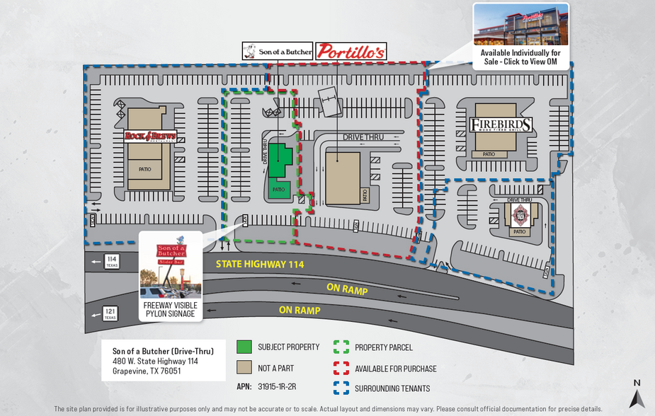 480 W State Highway 114, Grapevine, TX for sale - Site Plan - Image 2 of 4