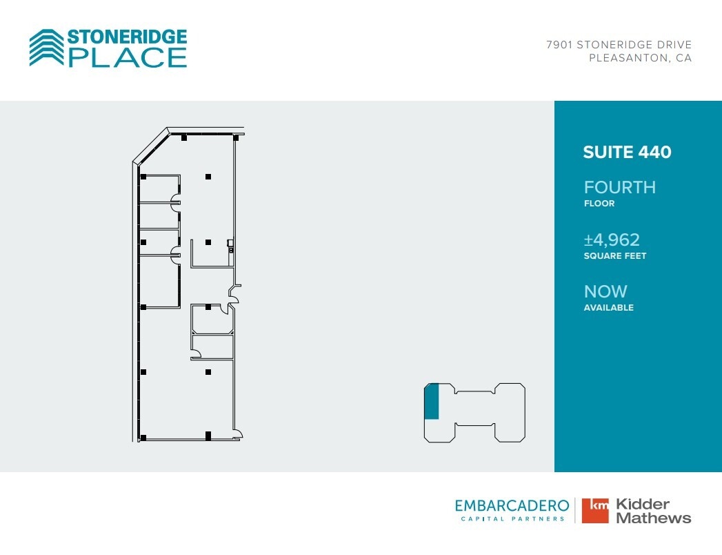 7901 Stoneridge Dr, Pleasanton, CA for lease Floor Plan- Image 1 of 1