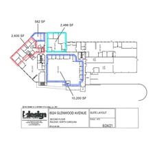 8024 Glenwood Ave, Raleigh, NC for lease Floor Plan- Image 2 of 6