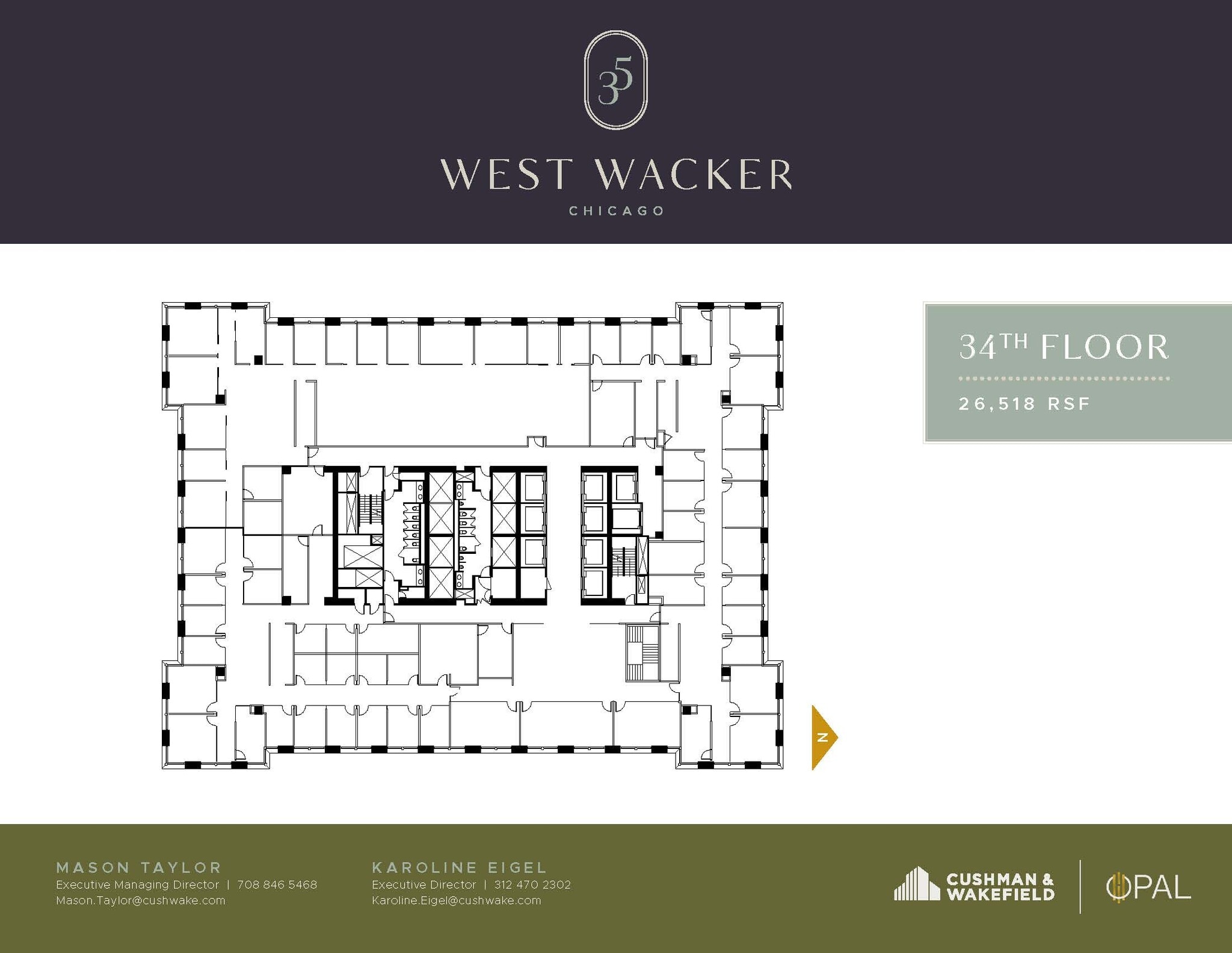 35 W Wacker Dr, Chicago, IL for lease Floor Plan- Image 1 of 1