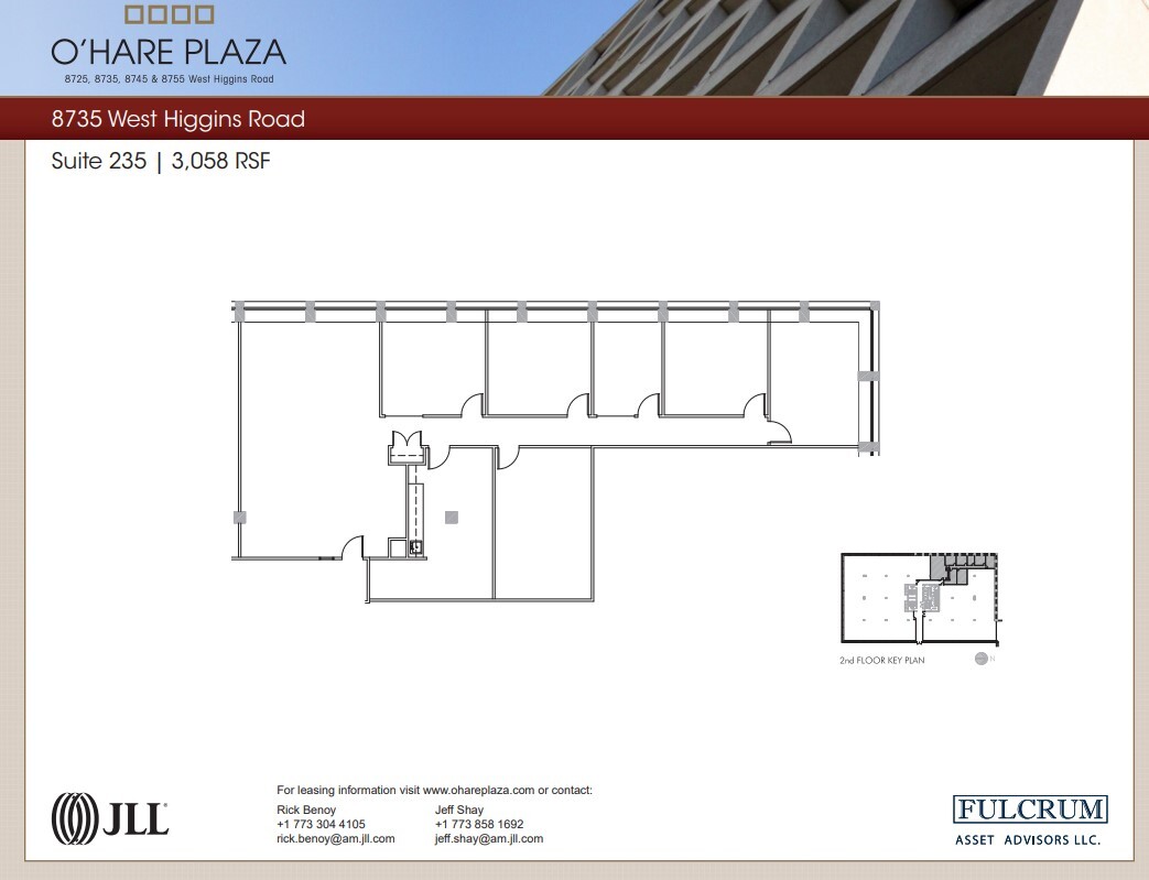 8725 W Higgins Rd, Chicago, IL for lease Floor Plan- Image 1 of 1