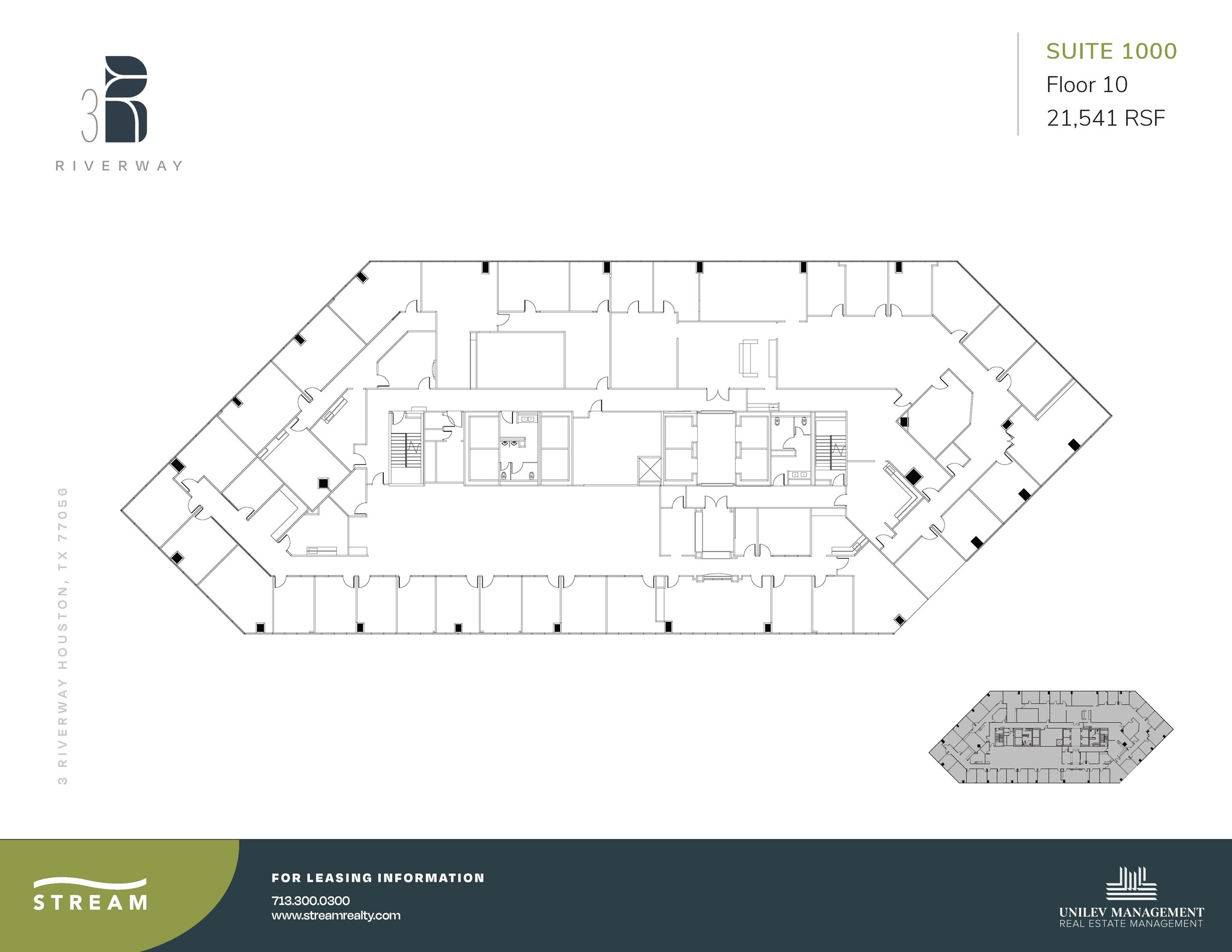 3 Riverway, Houston, TX for lease Floor Plan- Image 1 of 2